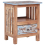 VidaXL vidaXL Bedside Cabinet Nightstand Bed Table Side Table Solid Mahogany Wood 1