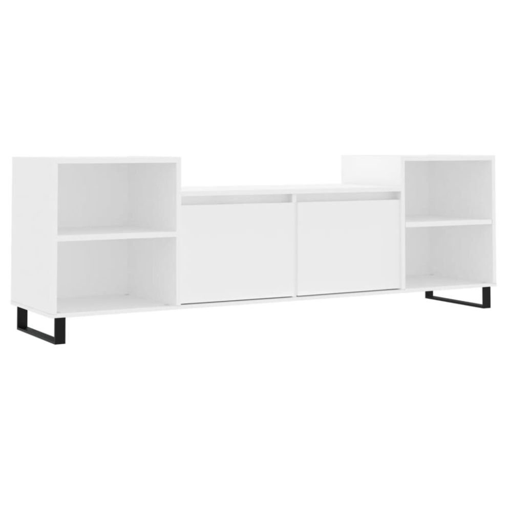 (white) vidaXL TV Cabinet TV Unit Sideboard TV Stand Media Cabinet Engineered Wood