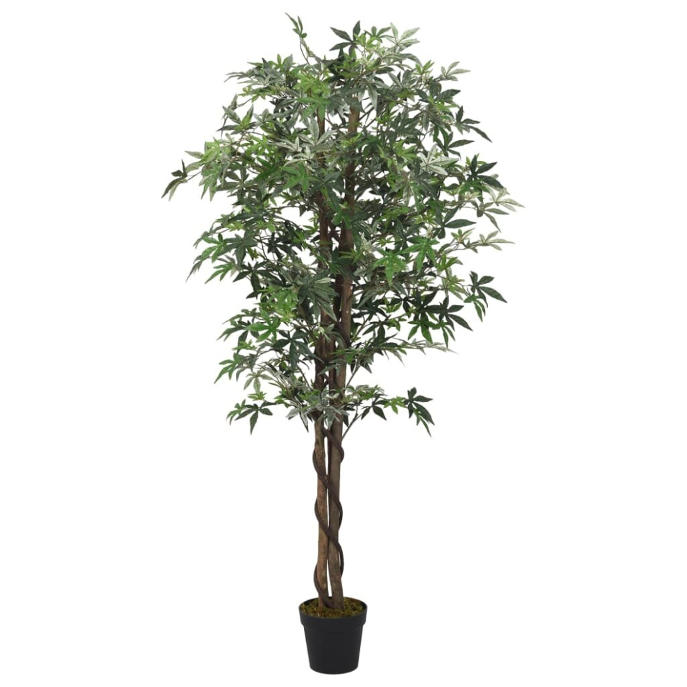 Vidaxl (180 Cm) Artificial Maple Tree Fake Plant Artificial Plant 756 Leaves Green