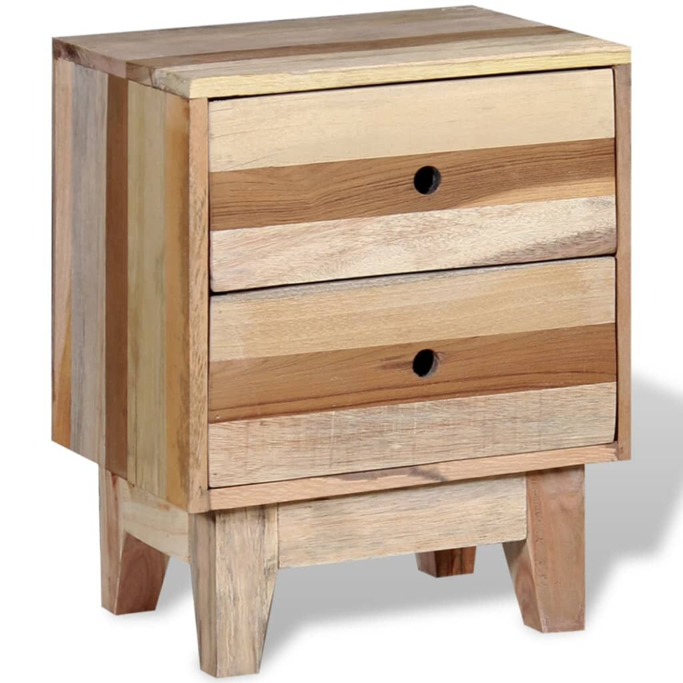 Vidaxl Bedside Cabinet Table Night Stand Chest Furniture Solid Reclaimed Wood