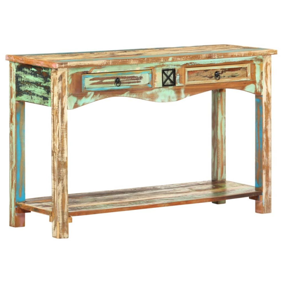 Vidaxl Console Table Solid Reclaimed Wood Hallway Side End Display Stand Desk