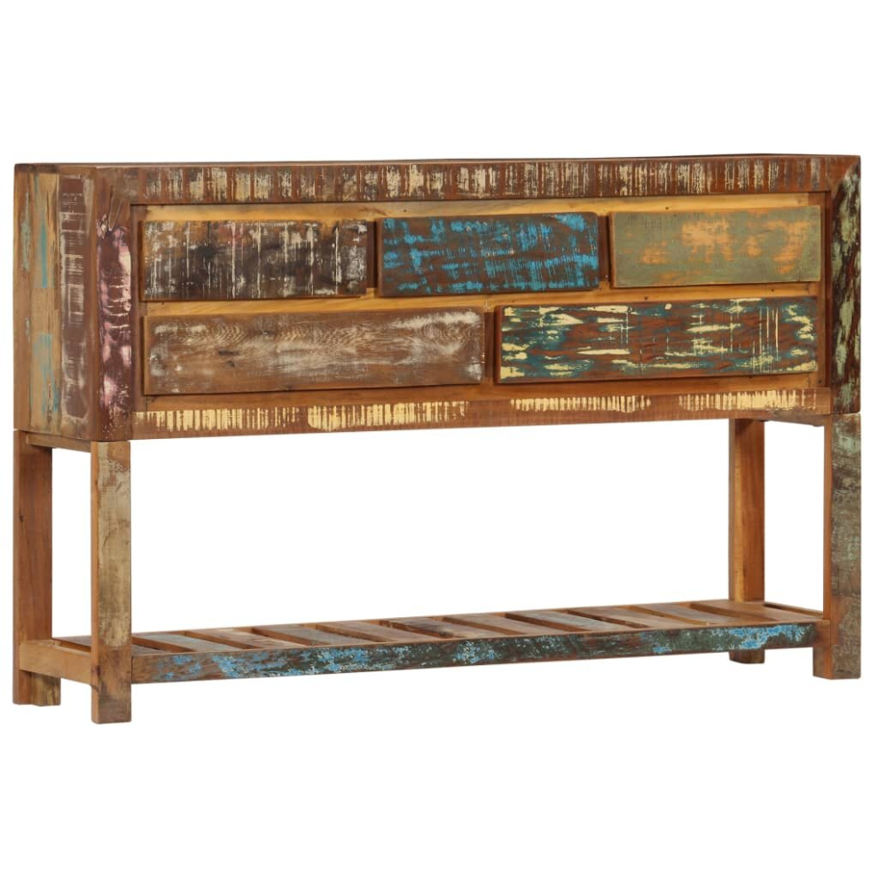 Vidaxl Sideboard Solid Reclaimed Wood Home Cupboard Cabinet Organiser Unit