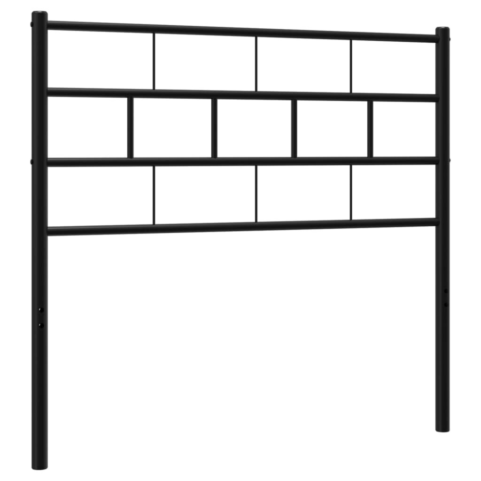 (black, 100 cm) vidaXL Metal Headboard Tall Headboard Bed Header Bed Headboard Black 100 cm