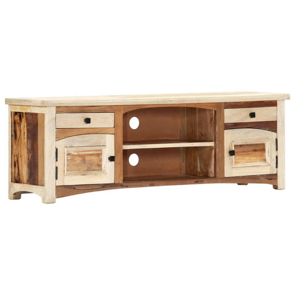 Vidaxl Solid Reclaimed Wood Tv Cabinet 120X30x40cm Hifi Centre Unit Stand