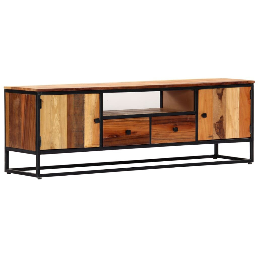Vidaxl Solid Reclaimed Wood Tv Cabinet 120X30x40cm Hifi Centre Unit Stand