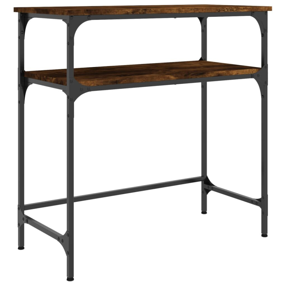 Vidaxl (Smoked Oak, 75 X 35.5 X 75 Cm) Console Table End Table Hallway Stand Side Sofa Table Engineered Wood