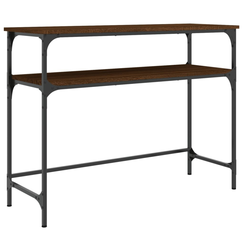 Vidaxl (Brown Oak, 100 X 35.5 X 75 Cm) Console Table End Table Hallway Stand Side Sofa Table Engineered Wood