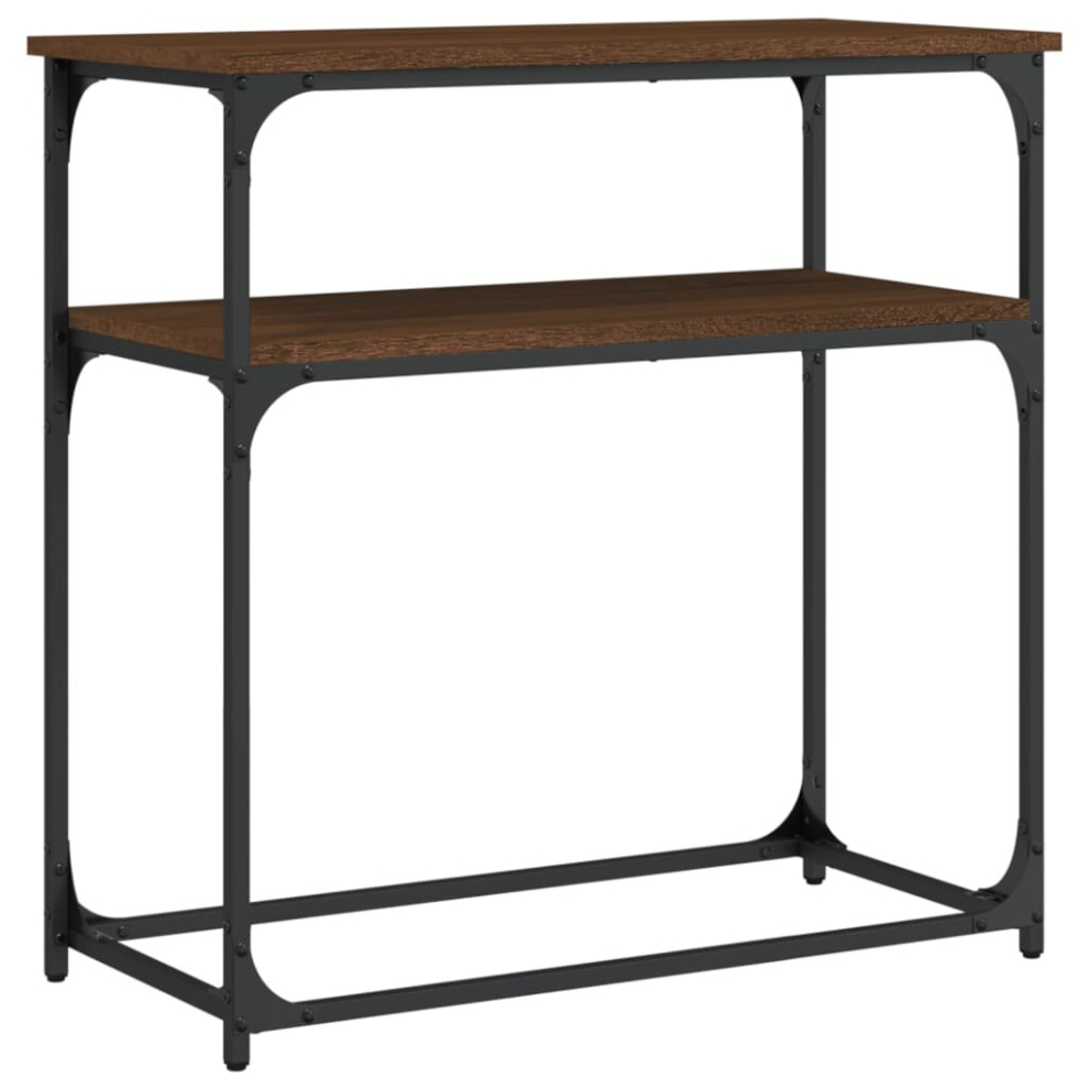 Vidaxl (Brown Oak, 75 X 35.5 X 75 Cm) Console Table End Table Hallway Stand Side Sofa Table Engineered Wood