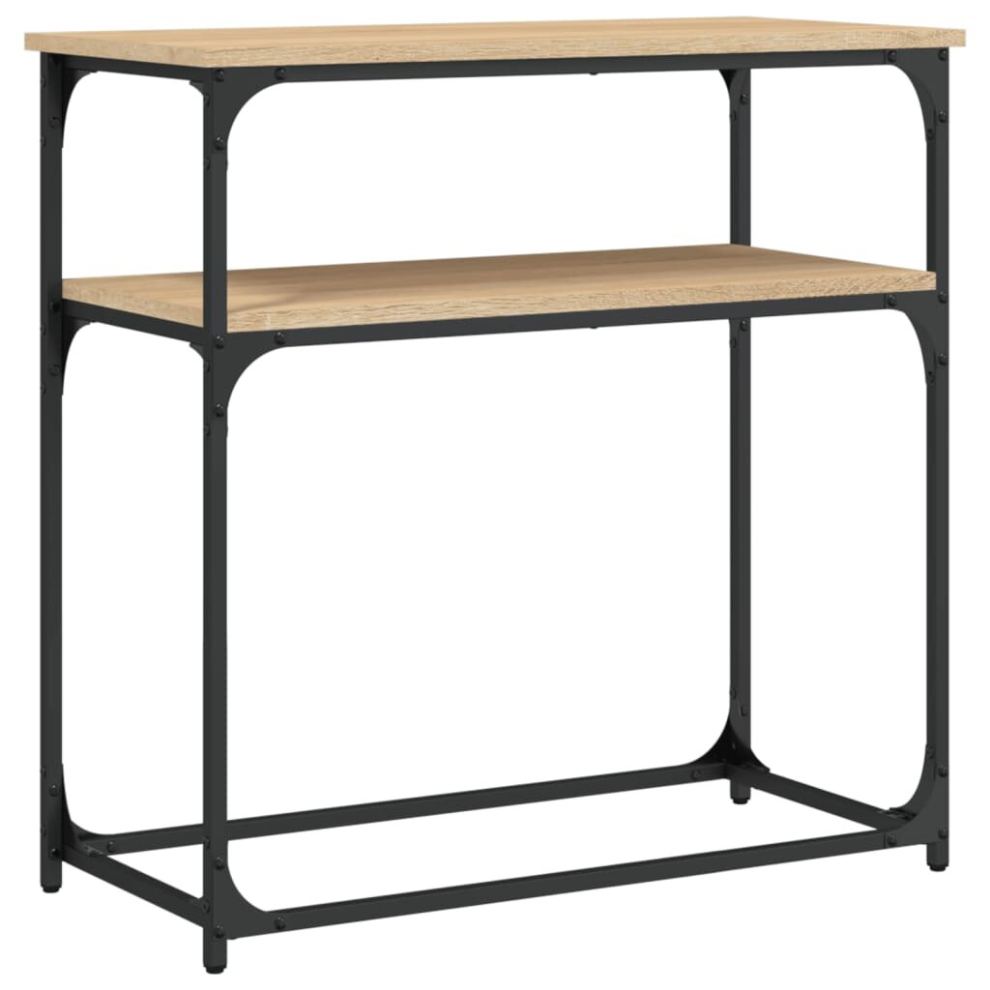 Vidaxl (Sonoma Oak, 75 X 35.5 X 75 Cm) Console Table End Table Hallway Stand Side Sofa Table Engineered Wood