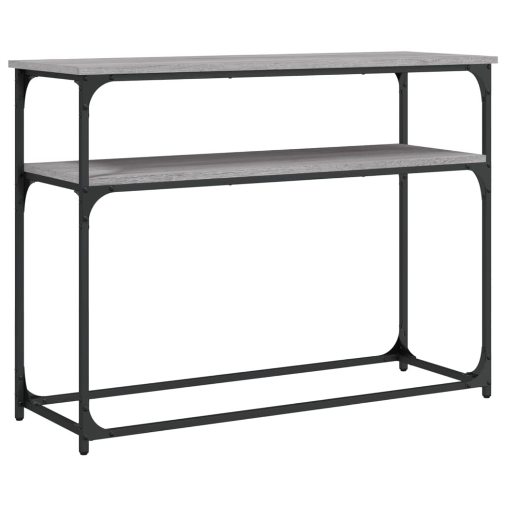 Vidaxl (Grey Sonoma, 100 X 35.5 X 75 Cm) Console Table End Table Hallway Stand Side Sofa Table Engineered Wood