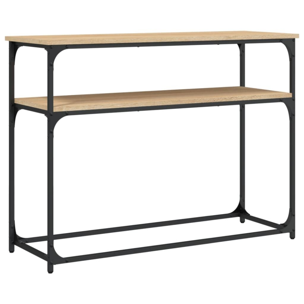 Vidaxl (Sonoma Oak, 100 X 35.5 X 75 Cm) Console Table End Table Hallway Stand Side Sofa Table Engineered Wood