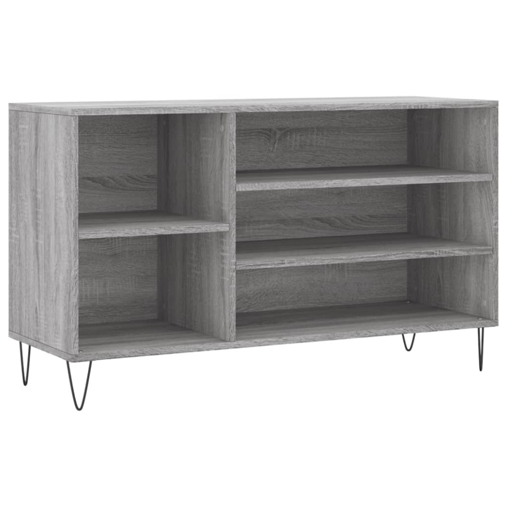 Vidaxl (Grey Sonoma) Shoe Cabinet Shoe Cupboard Shoe Storage Rack Shelf Engineered Wood
