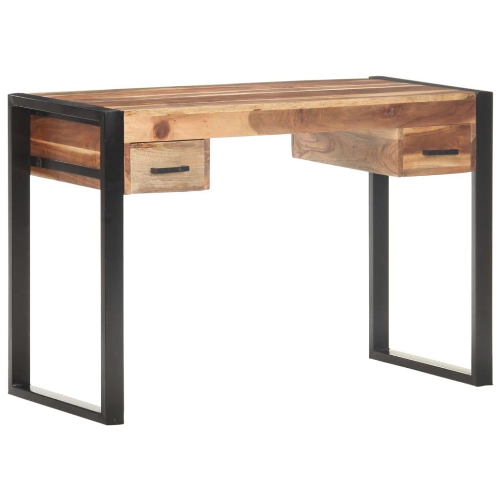 Vidaxl Desk Writing Desk Working Table Computer Table Study Desk Solid Wood