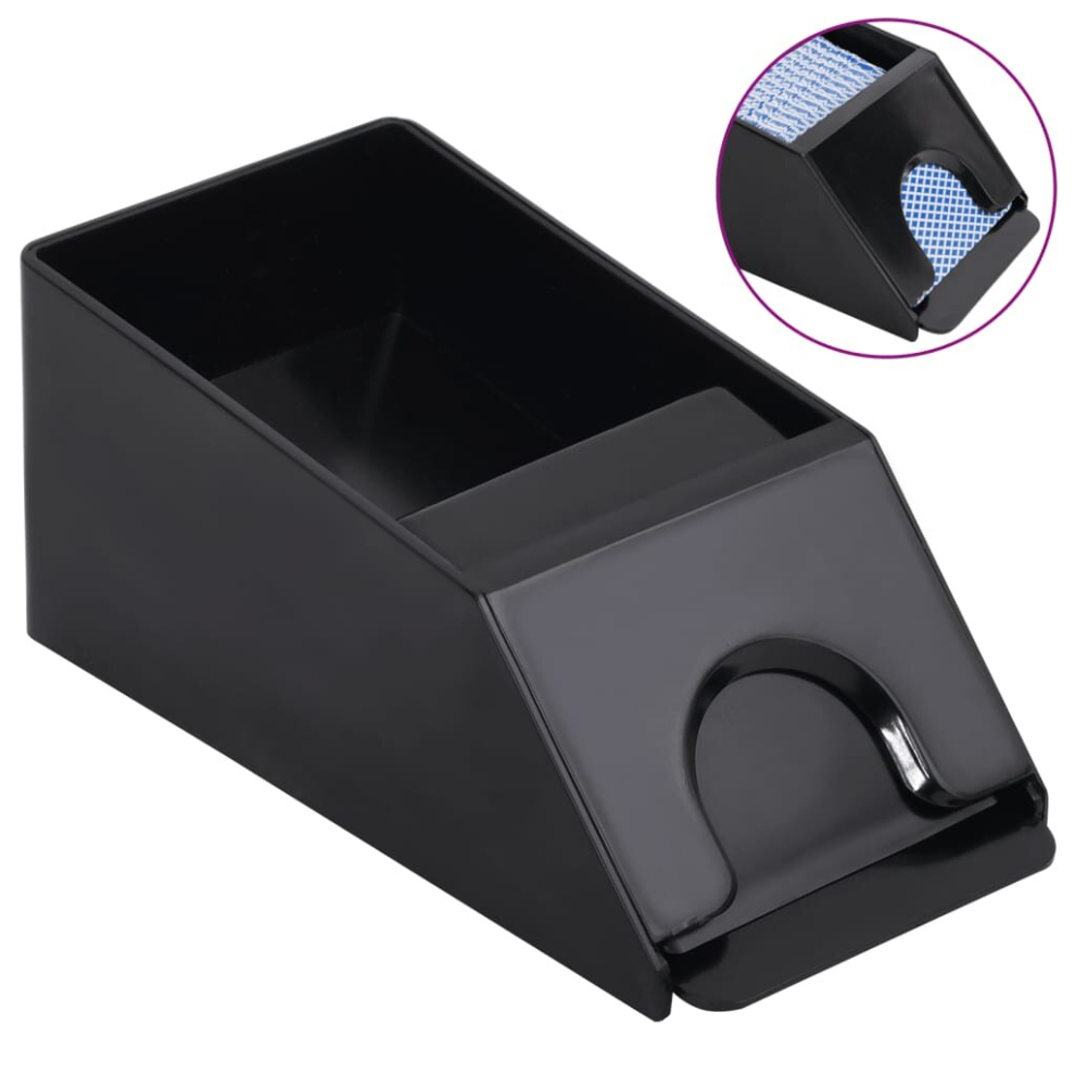 Vidaxl Card Shoe For Poker & Jack, Dealing Shoe Holds 2 Decks, Plastic, Lightweight & Safe Edges Black