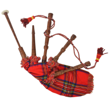(red) vidaXL Kid's Scottish Great Highland Child Music Bagpipes Pipes Tartan 2 Models