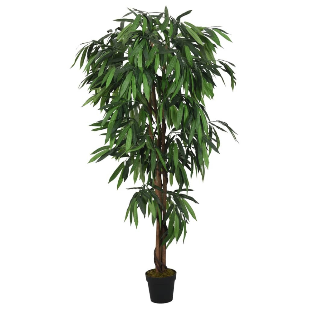 (200 cm) vidaXL Artificial Mango Tree Fake Plant Artificial Plant 900 Leaves Green