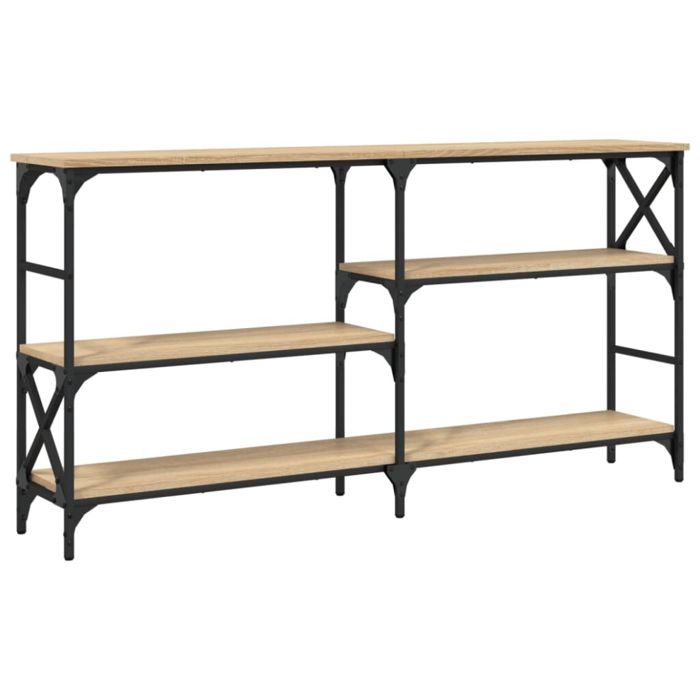 Vidaxl (Sonoma Oak, 150 X 29 X 76.5 Cm) Console Table End Table Hallway Stand Side Sofa Table Engineered Wood