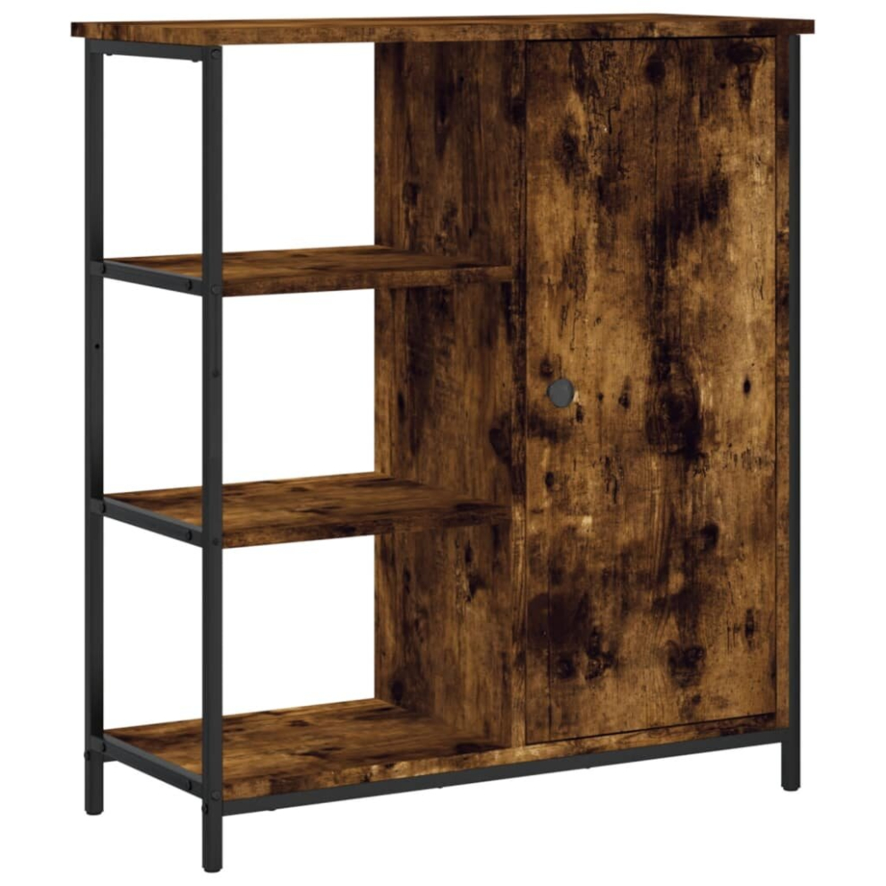 Vidaxl (Smoked Oak) Sideboard Storage Cupboard Highboard Home Side Cabinet Engineered Wood