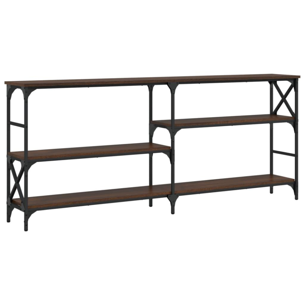 Vidaxl Brown ( Oak, 180 X 29 X 76.5 Cm) Console Table End Table Hallway Stand Side Sofa Table Engineered Wood