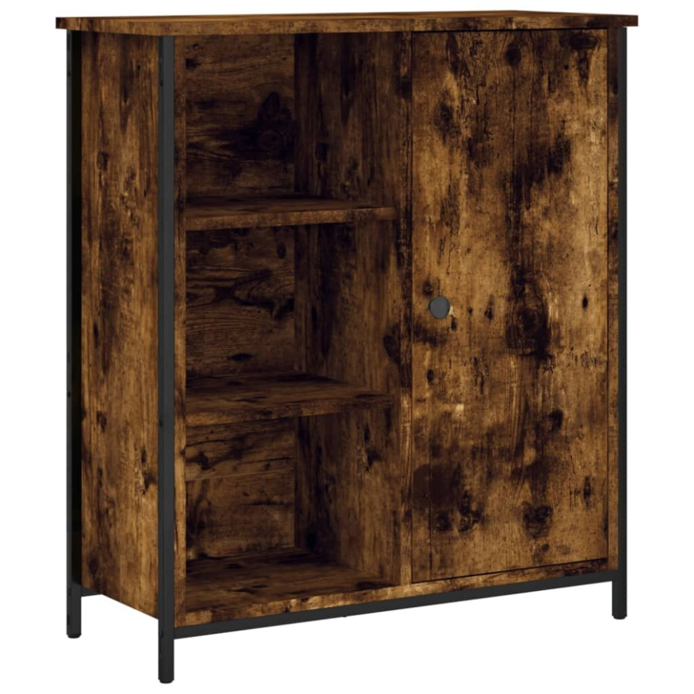 Vidaxl (Smoked Oak) Sideboard Storage Cupboard Highboard Home Side Cabinet Engineered Wood
