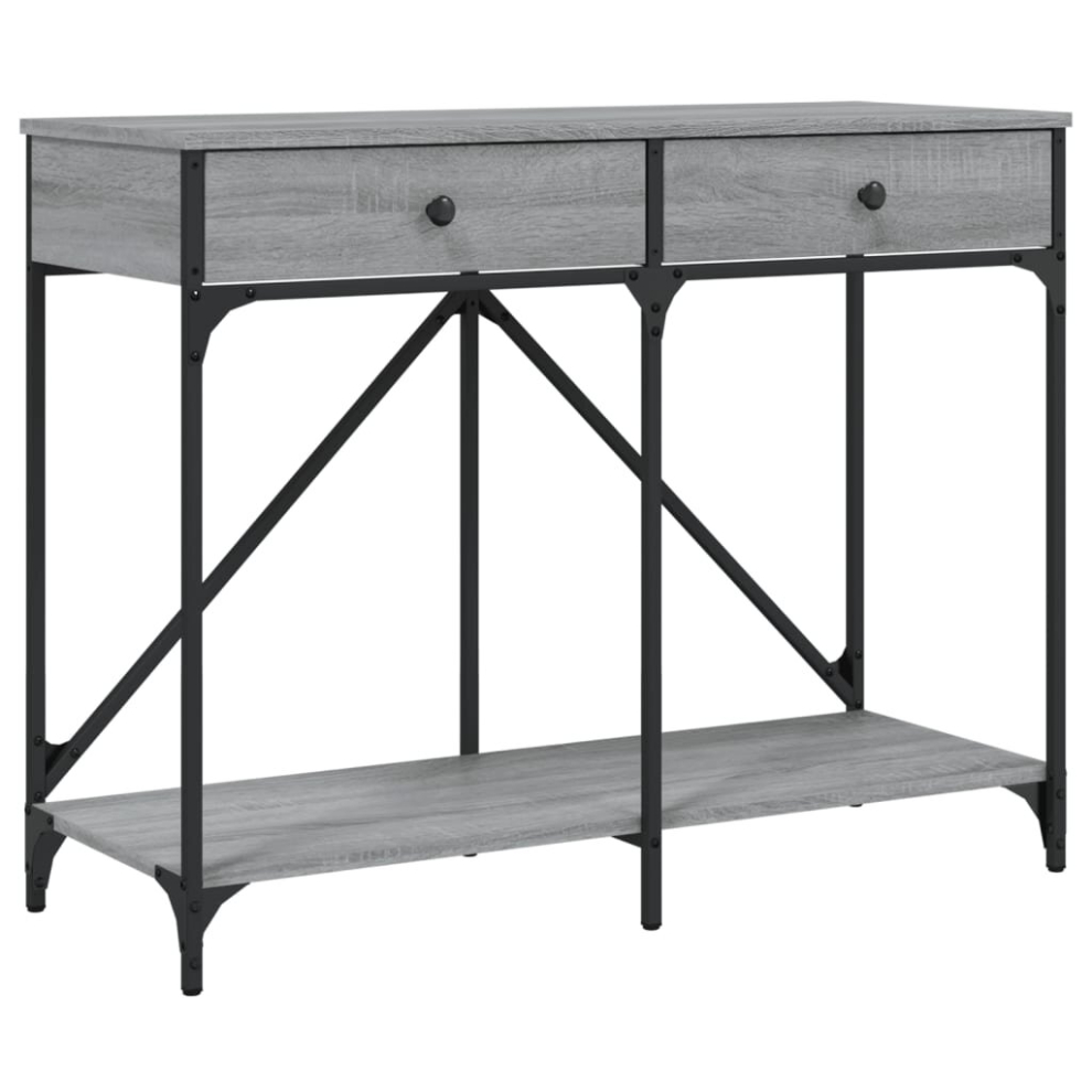 (grey sonoma) vidaXL Console Table End Table Hallway Stand Side Sofa Table Engineered Wood