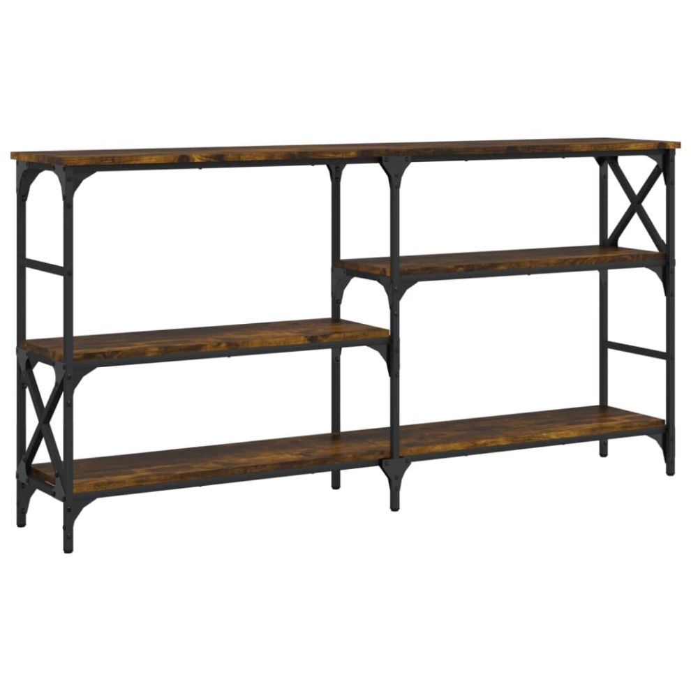 Vidaxl (Smoked Oak, 150 X 29 X 76.5 Cm) Console Table End Table Hallway Stand Side Sofa Table Engineered Wood
