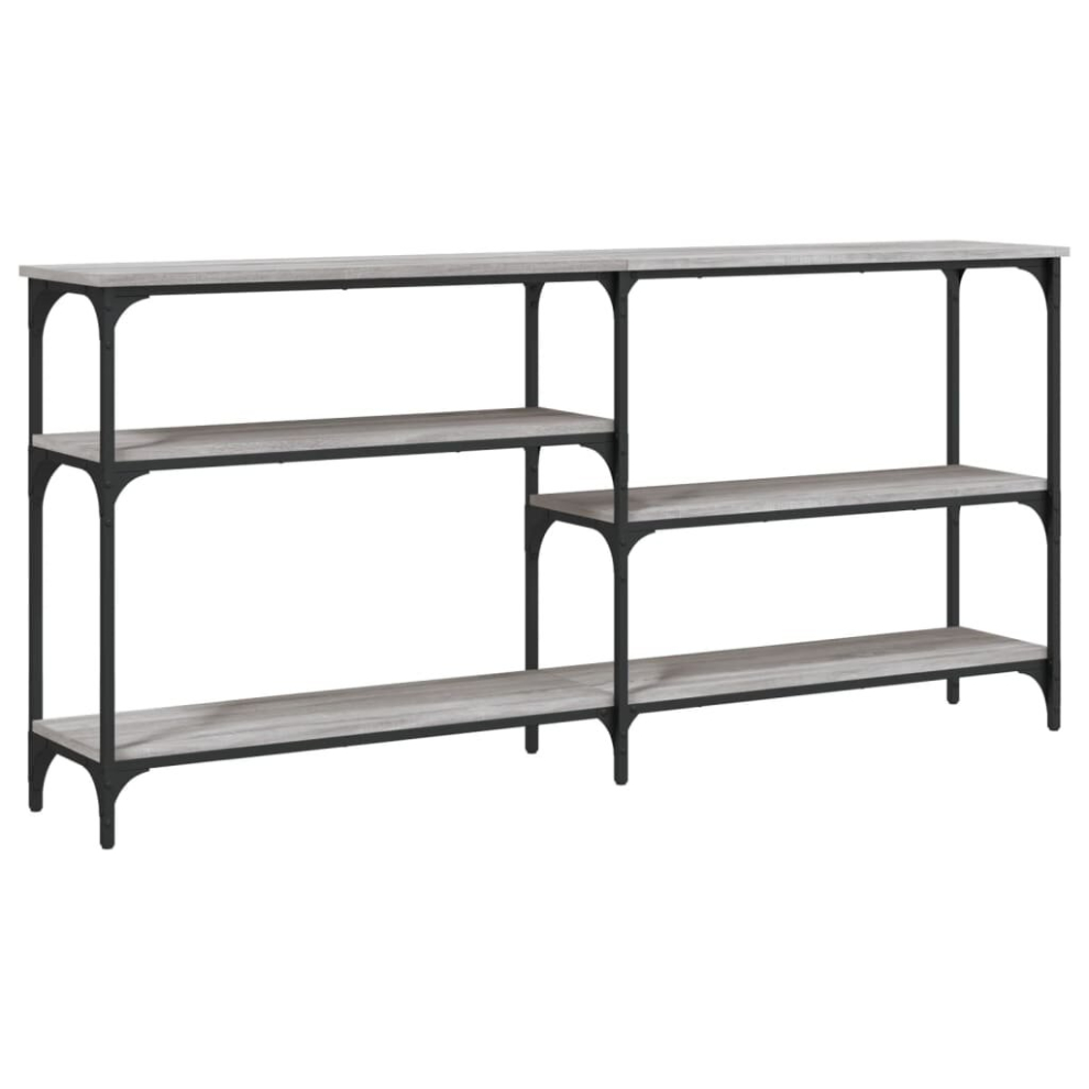 Vidaxl ( Sonoma, 160 X 29 X 75 Cm) Console Table End Table Hallway Stand Side Sofa Table Engineered Wood Grey
