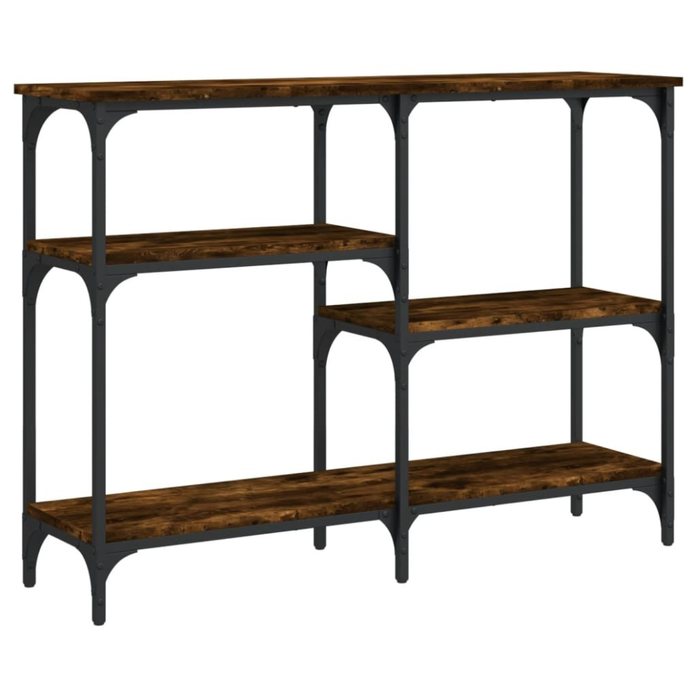 Vidaxl (Smoked Oak, 102 X 29 X 75 Cm) Console Table End Table Hallway Stand Side Sofa Table Engineered Wood