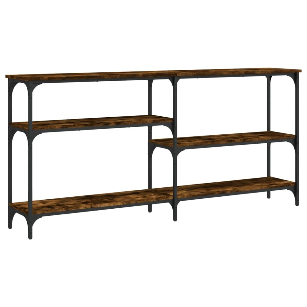 Vidaxl (Smoked Oak, 160 X 29 X 75 Cm) Console Table End Table Hallway Stand Side Sofa Table Engineered Wood