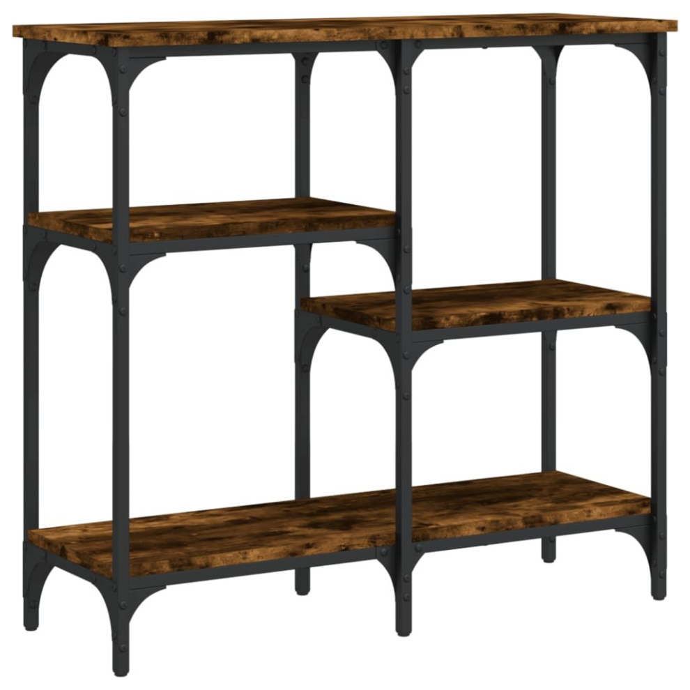 Vidaxl (Smoked Oak, 80 X 29 X 75 Cm) Console Table End Table Hallway Stand Side Sofa Table Engineered Wood