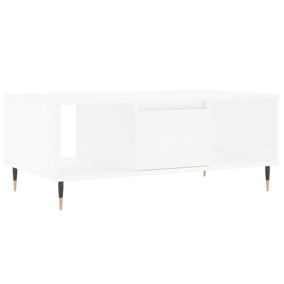 Vidaxl (White) Coffee Table Side Table End Accent Telephone Sofa Table Engineered Wood