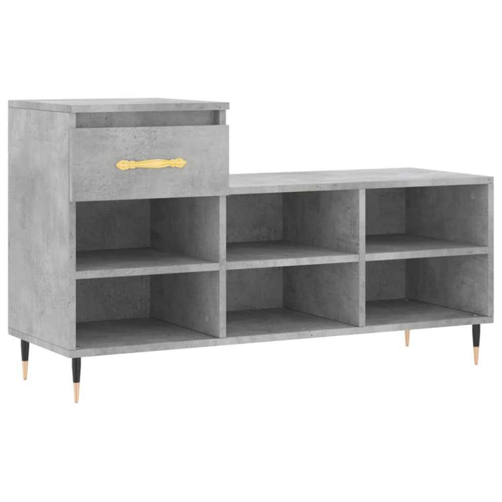 (concrete grey) vidaXL Shoe Cabinet Shoe Cupboard Shoe Storage Rack Shelf Engineered Wood