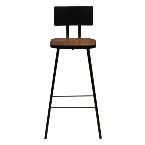 VidaXL vidaXL Barhocker 4 Stk. Massives Altholz 1