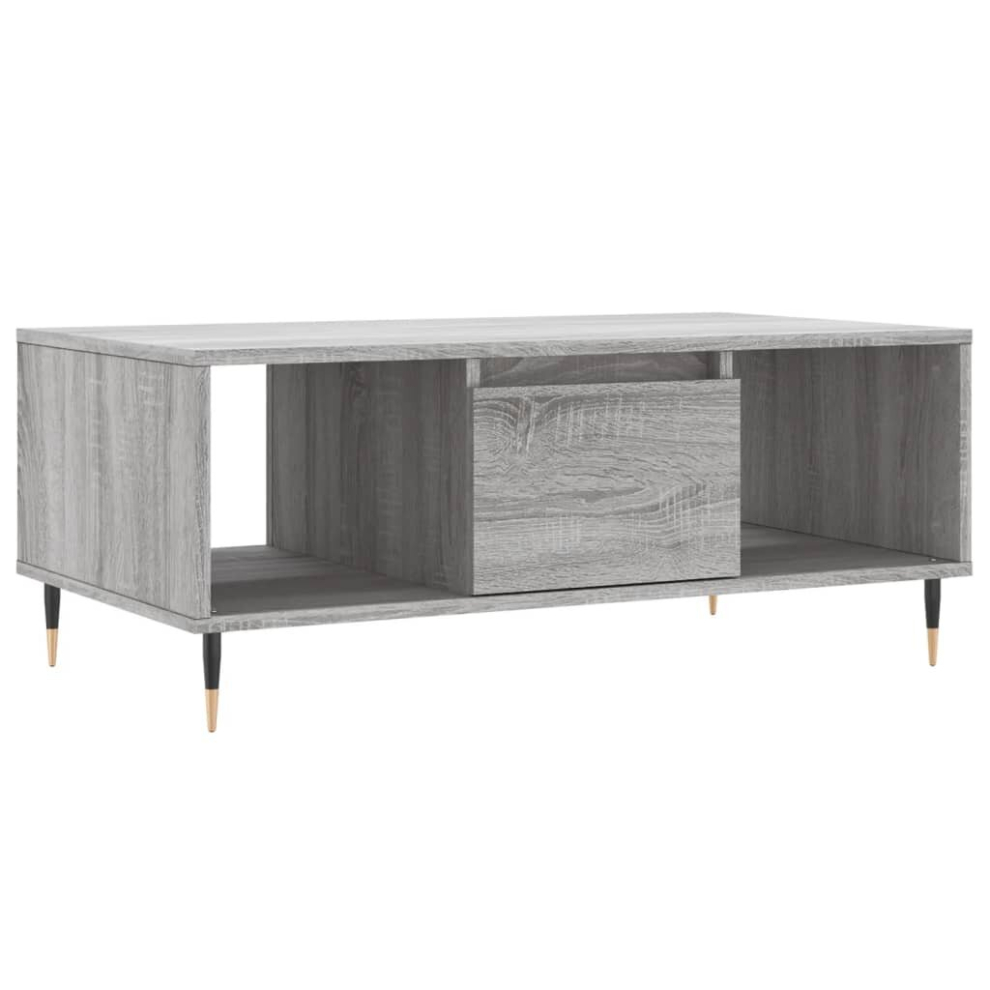 Vidaxl (Grey Sonoma) Coffee Table Side Table End Accent Telephone Sofa Table Engineered Wood