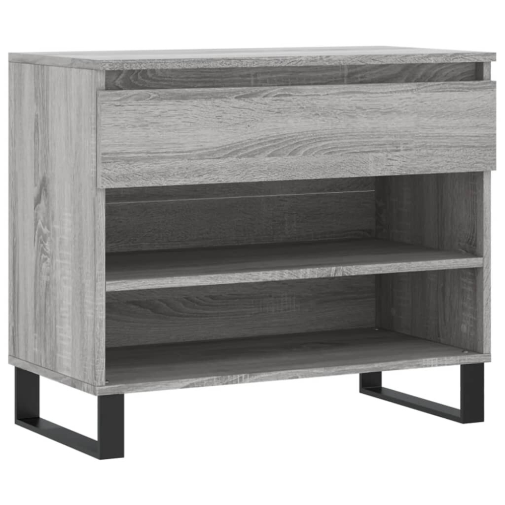 (grey sonoma) vidaXL Shoe Cabinet Shoe Cupboard Shoe Storage Rack Shelf Engineered Wood