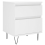 VidaXL (white, 2 pcs) vidaXL Bedside Cabinets Nightstand Side Table Bed Cabinet Engineered Wood 5