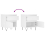 VidaXL (white, 2 pcs) vidaXL Bedside Cabinets Nightstand Side Table Bed Cabinet Engineered Wood 10