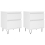 VidaXL (white, 2 pcs) vidaXL Bedside Cabinets Nightstand Side Table Bed Cabinet Engineered Wood 1