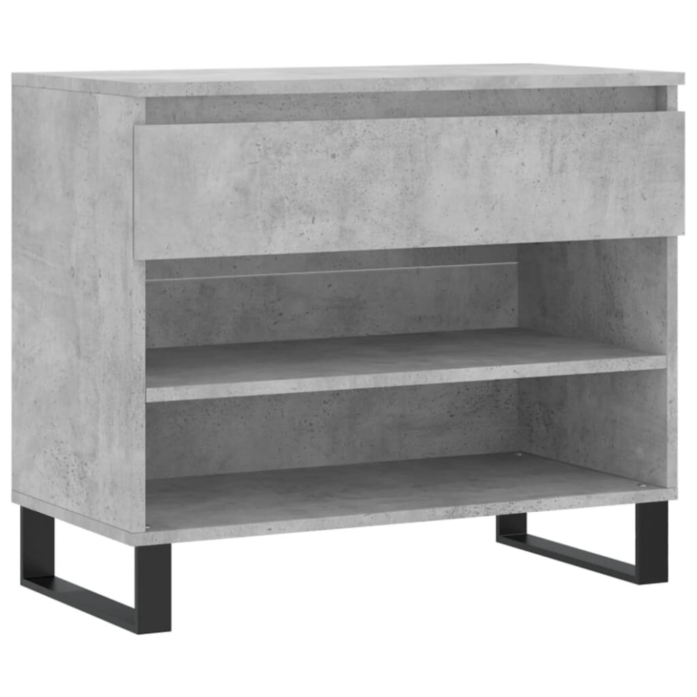 (concrete grey) vidaXL Shoe Cabinet Shoe Cupboard Shoe Storage Rack Shelf Engineered Wood