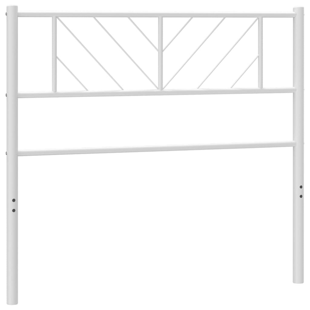 Vidaxl (, 90 Cm) Metal Headboardfor Bedroom Tall Headboard Bed Header Bed Headboard White