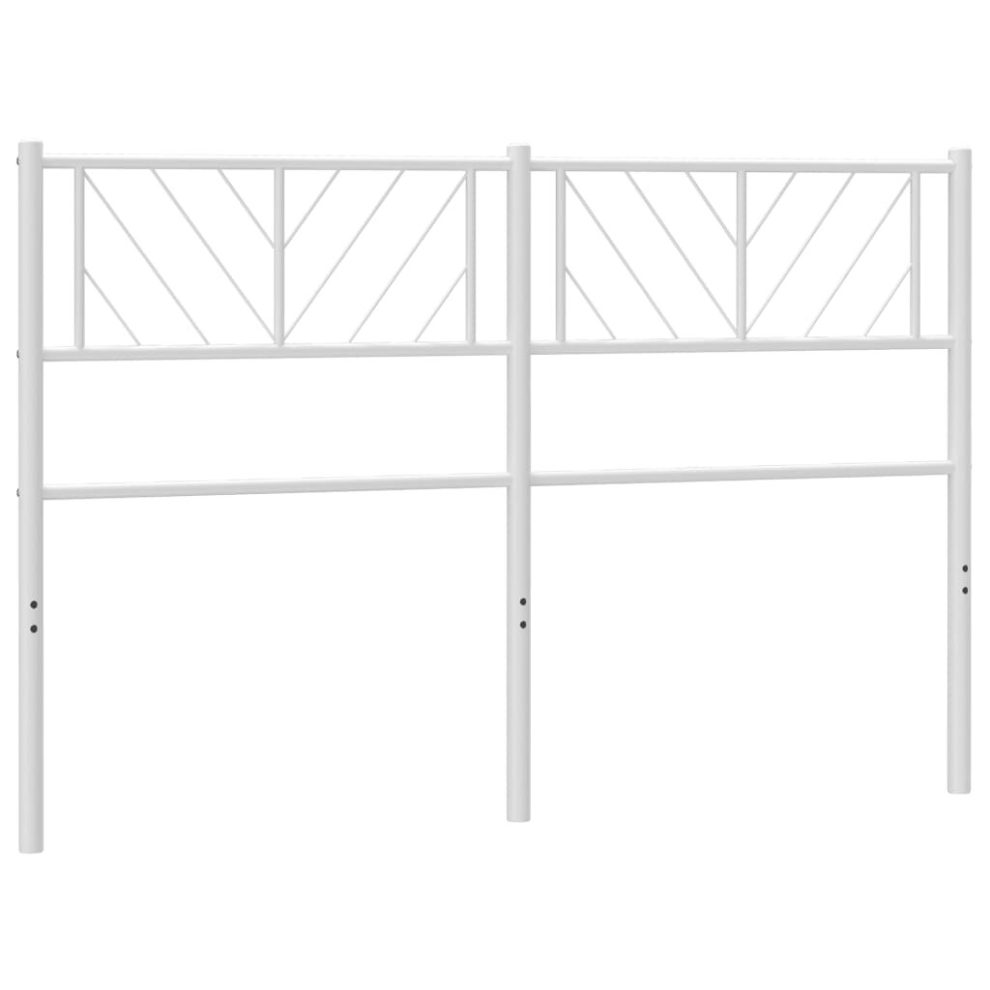 Vidaxl (White, 120 Cm) Metal Headboardfor Bedroom Tall Headboard Bed Header Bed Headboard