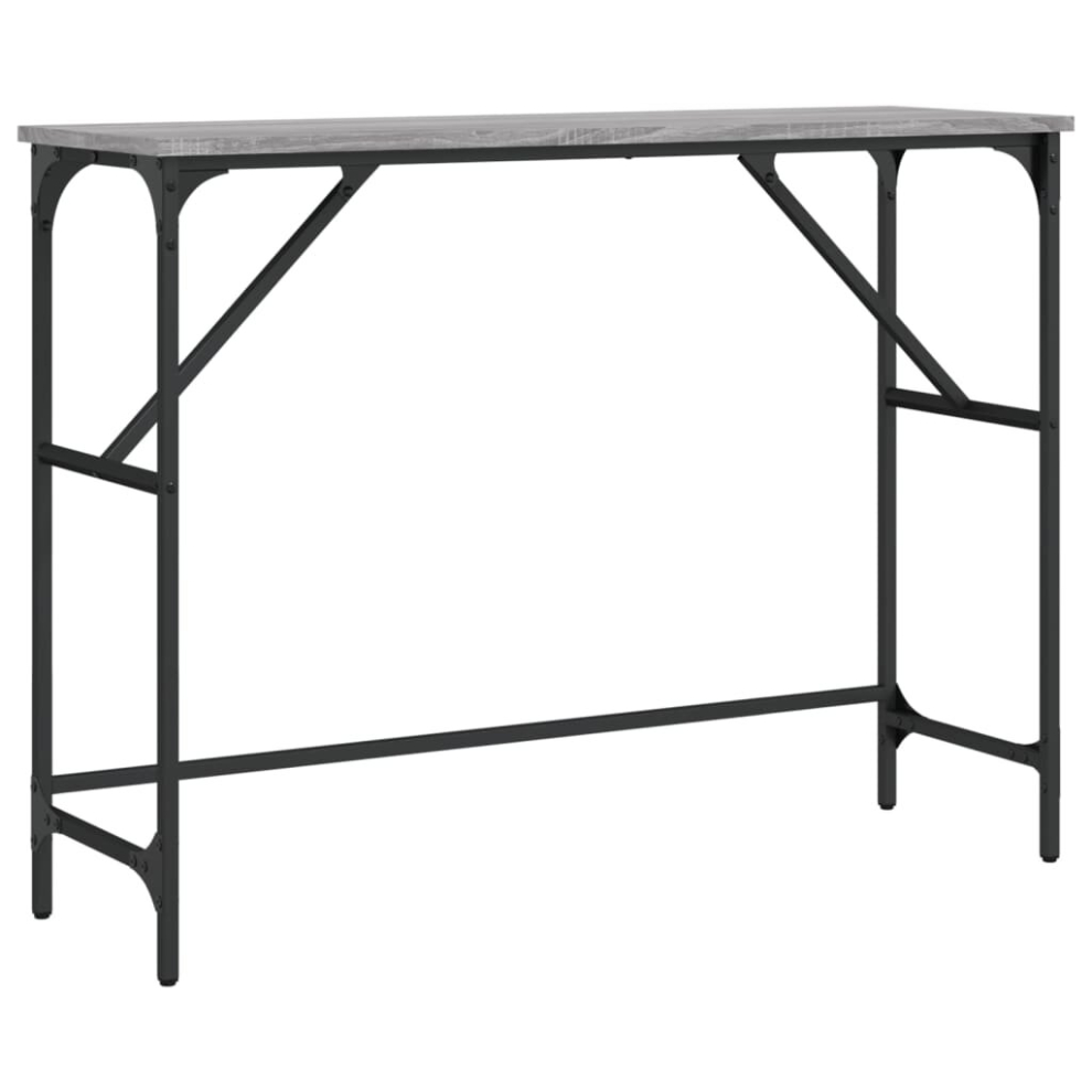 Vidaxl (Grey Sonoma, 100 X 32 X 75 Cm) Console Table End Table Hallway Stand Side Sofa Table Engineered Wood