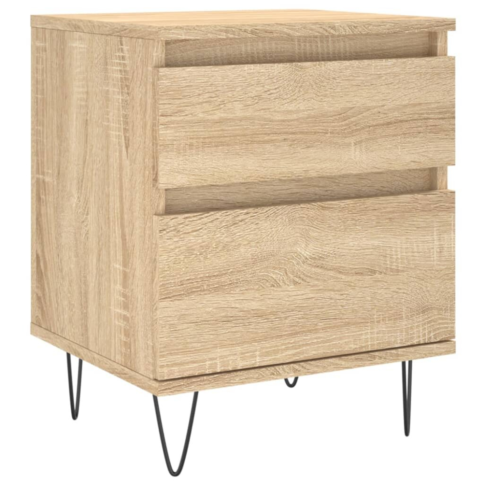 Vidaxl (Sonoma Oak, 1 Pcs) Bedside Cabinets Nightstand Side Table Bed Cabinet Engineered Wood
