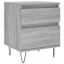 (grey sonoma, 1 pcs) vidaXL Bedside Cabinets Nightstand Side Table Bed Cabinet Engineered Wood