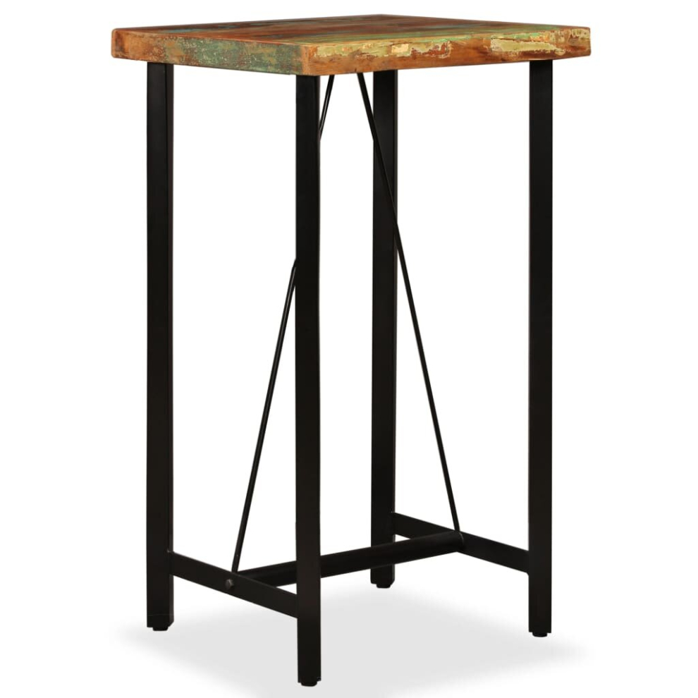 Vidaxl (60 X 60 X 107 Cm) Solid Reclaimed Wood Bar Table Kitchen Dining Furniture Multi Sizes