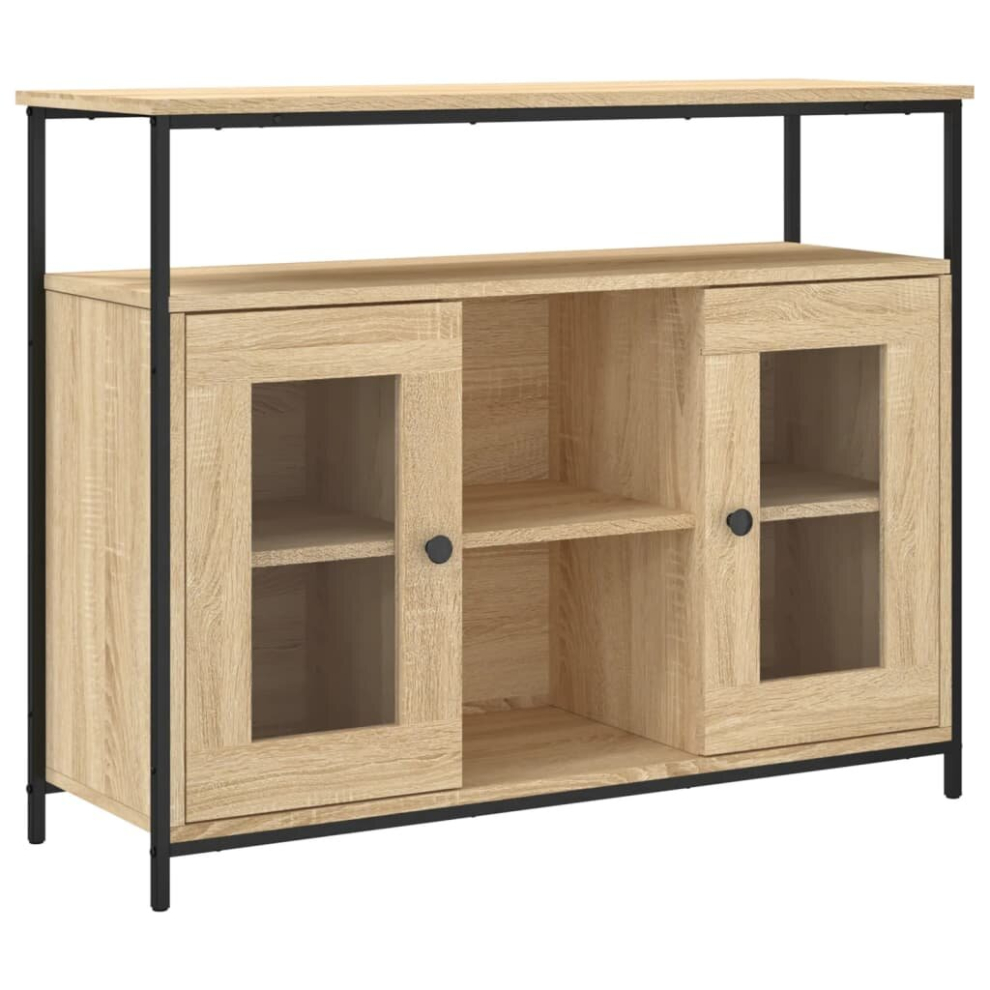 Vidaxl (Sonoma Oak) Sideboard Storage Cupboard Highboard Home Side Cabinet Engineered Wood