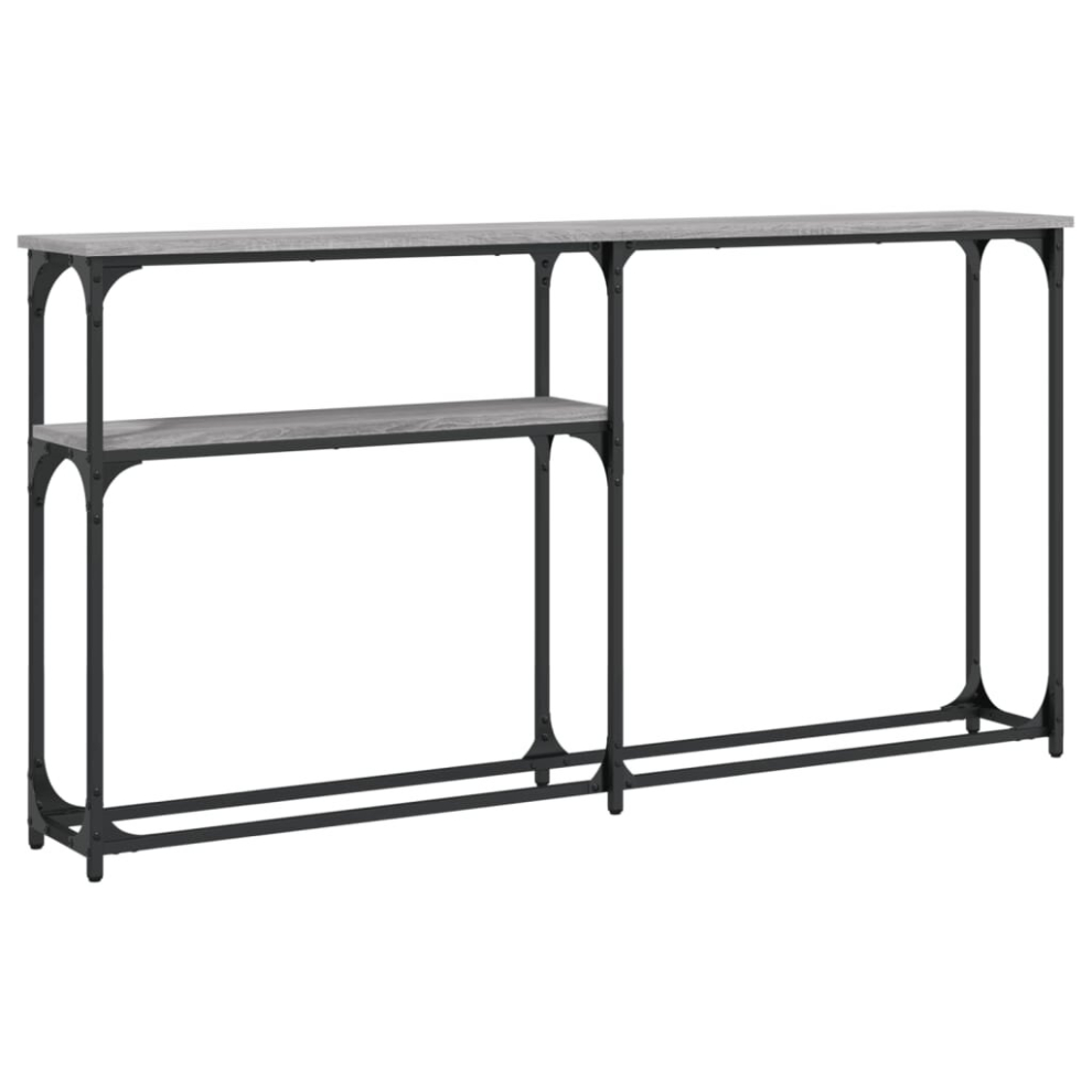 Vidaxl ( Sonoma, 145 X 22.5 X 75 Cm) Console Table End Table Hallway Stand Side Sofa Table Engineered Wood Grey