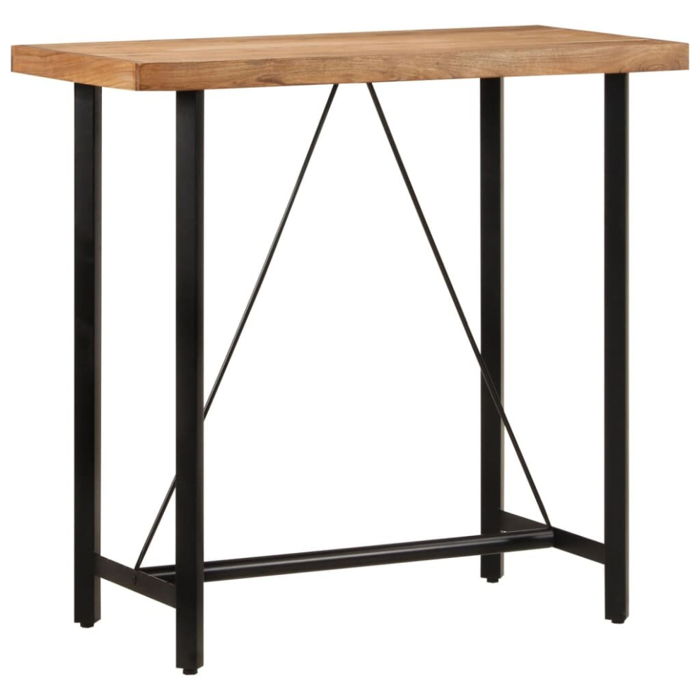 Vidaxl (110 X 55 X 107 Cm) Bar Table Dining Table Dining Room Kitchen Table Solid Acacia Wood