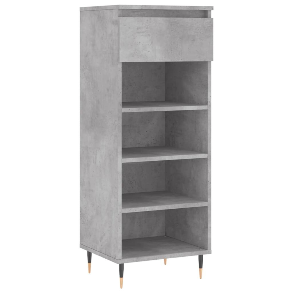 Vidaxl (Concrete Grey) Shoe Cabinet Shoe Cupboard Shoe Storage Rack Shelf Engineered Wood