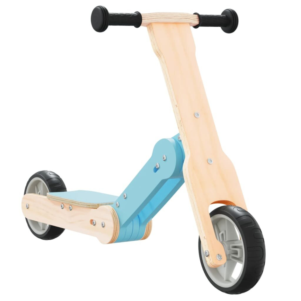 (light blue) vidaXL Kids Scooter 2-in-1 Balance Bike Push Strider Bicycle Kick Scooter